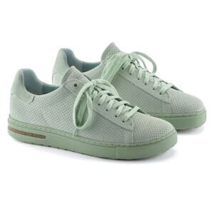 Birkenstock Bend Low embossed suede sneakers mint green NWT EU 41 US 10 women's